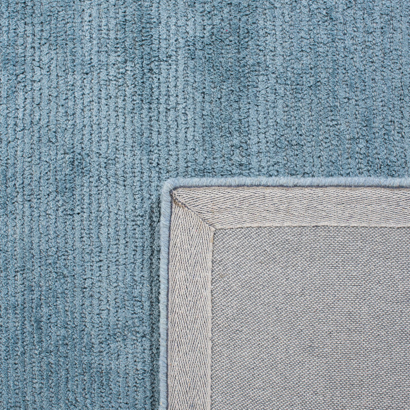 Dovecove Handmade HandKnotted Blue Rug & Reviews Wayfair